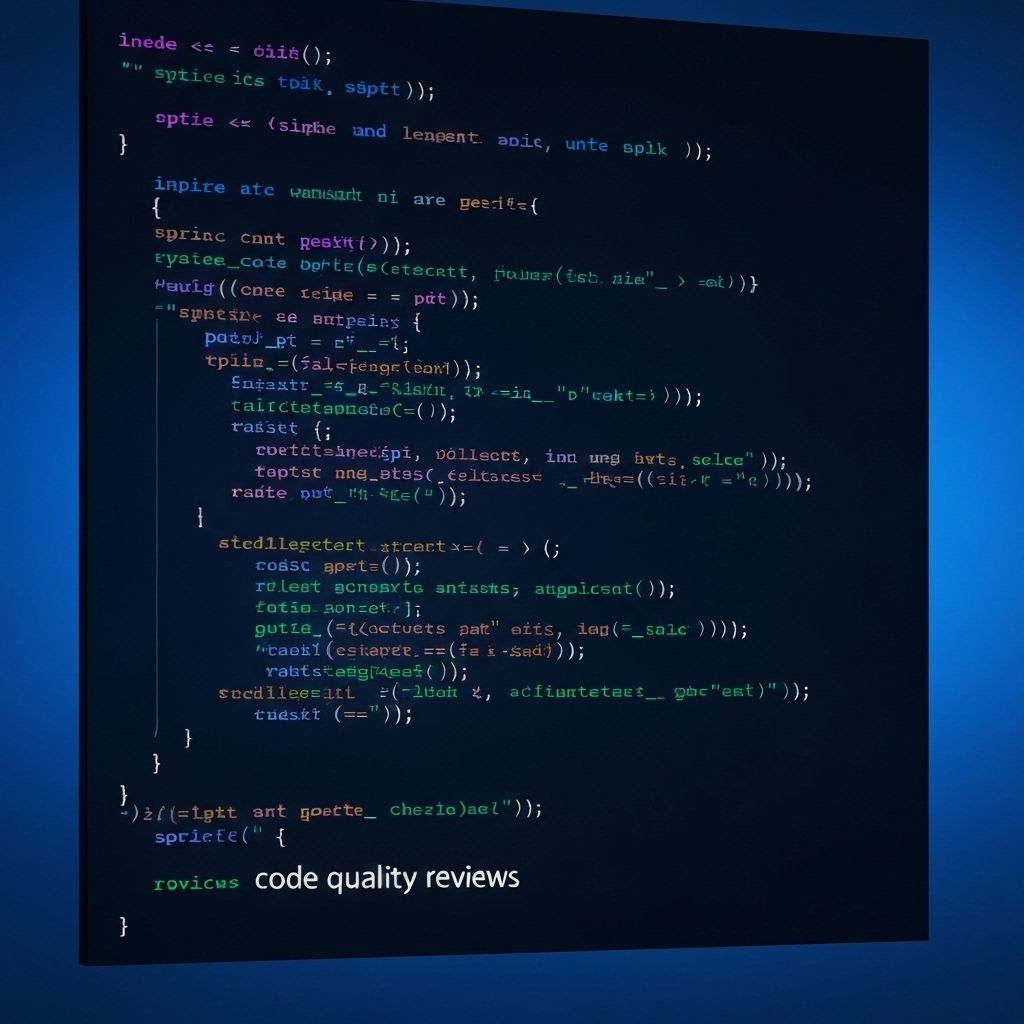 Code review on a large screen