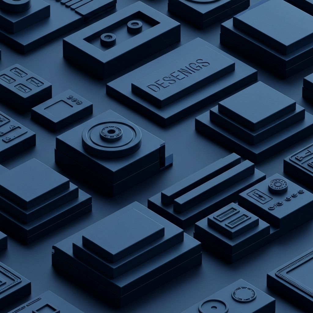 Design system components laid out visually